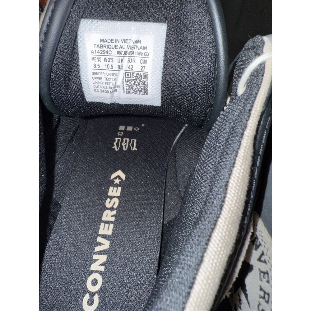 Converse Chuck Taylor All Star High Street Mid Shoe Tan/Black/White Unisex‎ - Picture 8 of 9
